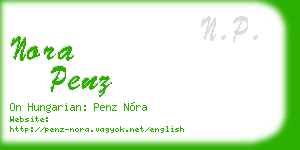 nora penz business card